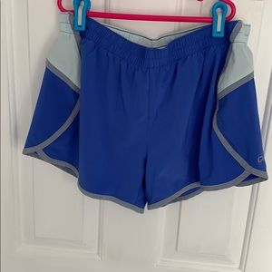 Purple/gray workout shorts from the Gap size S